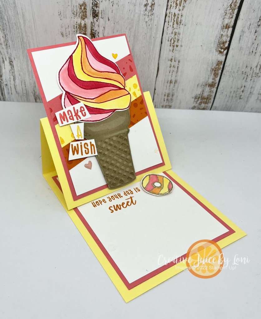 Ice Cream Swirl Easel Card